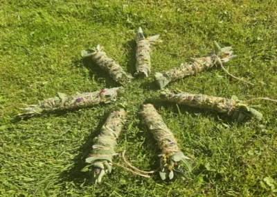 Kräuterbündel vom Kräuterworkshop