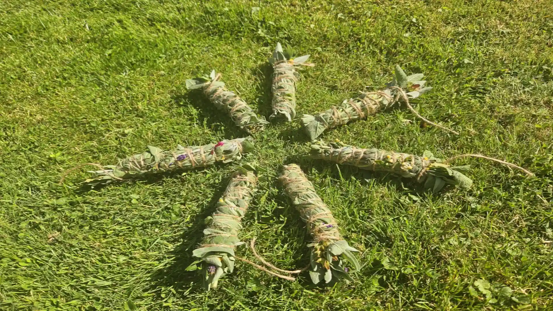 Kräuterbündel vom Kräuterworkshop