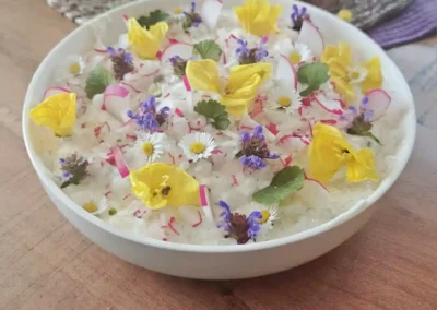 Kräutererzeugnis aus Blumen.